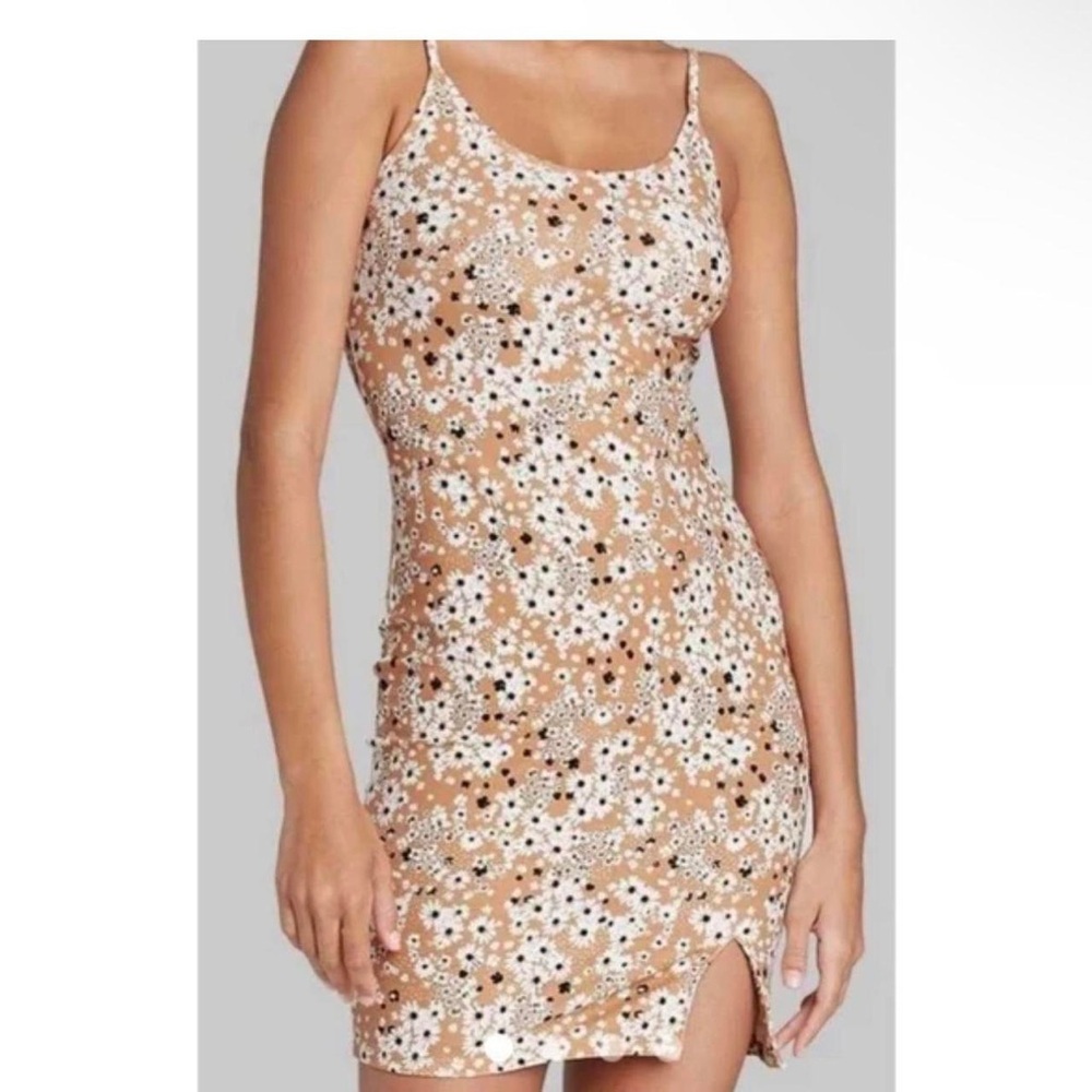 Floral Beige Dress